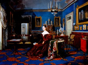 Porträt von Maria Cristina von Savoyen im Palast von Caserta von Carlo de Falco