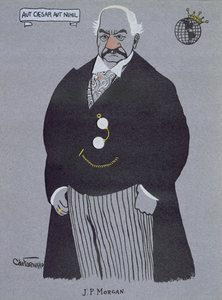 Karikatur von John Pierpont Morgan (1837-1913), aus 