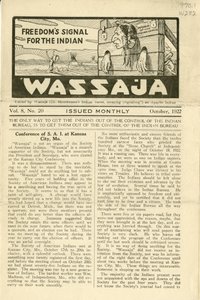 Ausgabe von Wassaja, Vol. 8, Nr. 20, Oktober 1922 von Carlos Montezuma