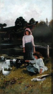Enten füttern von Carlton Alfred Smith