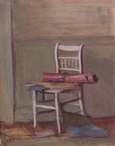 Ecke des Ateliers von Caroline Hervey Bathurst
