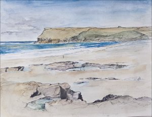 Polzeath und Pentire Head von Caroline Hervey Bathurst
