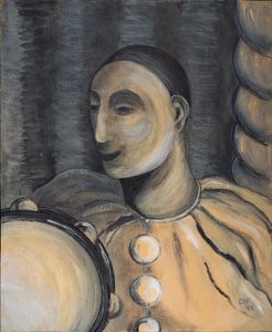 Clown mit Tamburin, 1995
