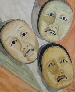 Orientalische Masken von Carolyn Hubbard Ford
