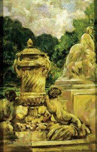 Jardin de la Fontaine in Nimes, Frankreich