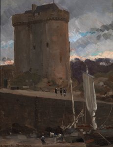 La Tour de Solidor in St. Severin, Normandie, ca. 1877 von Carroll Beckwith