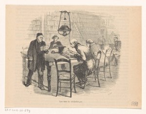 Lesesaal einer Bibliothek von Carter