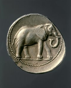 Hannibal Barca: Goldmünze mit dem Elefanten von Hannibal von Carthaginian Carthaginian