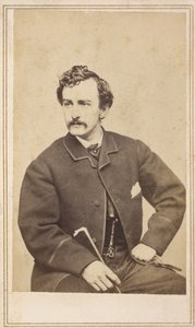 Carte de visite von John Wilkes Booth, 1862 von Case and Co. Silsbee