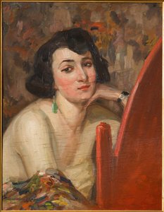 Frau am Spiegel