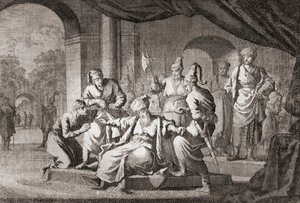 Adliger mit einer Seidenschnur erdrosselt. Osmanisches Reich
