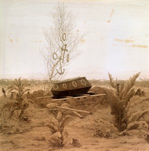 Am Rande des Grabes von Caspar David Friedrich