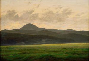Berglandschaft in Böhmen von Caspar David Friedrich