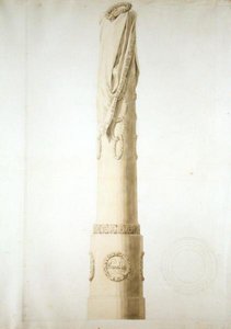 Entwurf für eine Gedenksäule von Caspar David Friedrich