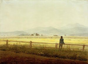 Gebirgslandschaft mit Figur von Caspar David Friedrich