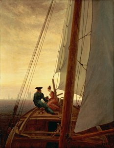 Auf dem Segler von Caspar David Friedrich