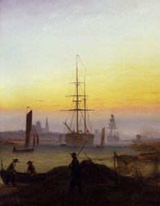 Der Greifswalder Hafen von Caspar David Friedrich