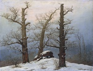 Hünengrab im Schnee
