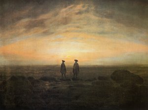 Zwei Männer am Meer von Caspar David Friedrich