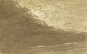 Himmelsstudie im Mondschein von Caspar David Friedrich