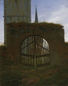 Das Friedhofstor, ca. 1825-30 von Caspar David Friedrich