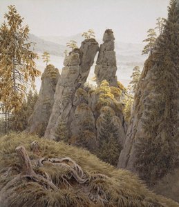 Die Felsentore in Neurathen, zwischen 1826 und 1828