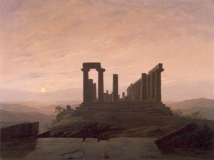 Der Tempel der Juno in Agrigent, von Caspar David Friedrich (1774-1840) von Caspar David Friedrich