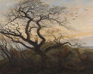 Der Baum der Krähen von Caspar David Friedrich