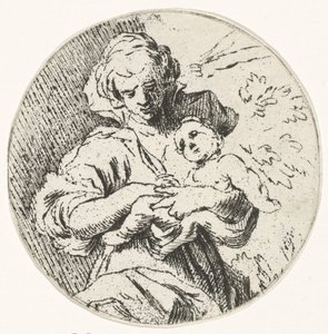 Frau mit Kind in den Armen von Caspar Jacobsz. Philips