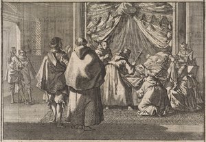 Tod der Infantin Isabella, Statthalterin der Niederlande, in Brüssel, 1633 von Caspar Luyken (attributed to)