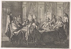 Verhandlungen während des Westfälischen Friedens, 1648 von Caspar Luyken (attributed to)