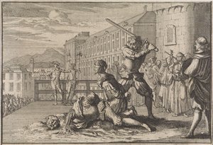 Enthauptung des Marquis von Cinq-Mars und François De Thou, 1642