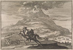 Ausbruch des Vulkans Vesuv, 1631 von Caspar Luyken (attributed to)