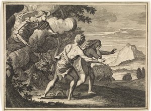 Vertreibung aus dem Paradies von Caspar Luyken