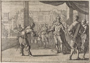 Kaiser Ferdinand III. wird zur Geburt seines Sohnes Leopold beglückwünscht, 1640
