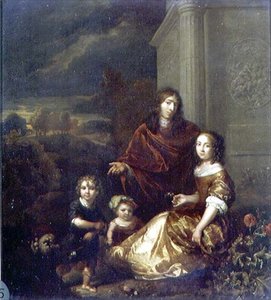 Die Familie des Künstlers von Caspar Netscher
