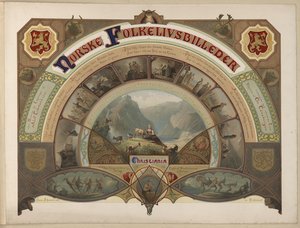 Illustration aus dem Buch Norske Folkelivsbilleder von Adolph Tidemand und veröffentlicht von Chr. Tønsberg