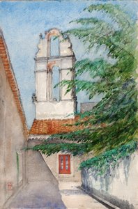 Glockenturm, Hotel San Dominico Altes Kloster, Taormina, Sizilien, 1933 von Cass Gilbert