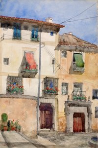 Altes Haus in Segovia, Spanien, 1920