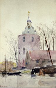 Turm in Enkhuisen, Holland, 1897 von Cass Gilbert