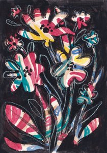 Bunte gestreifte Blumen von Catalina Somolinos