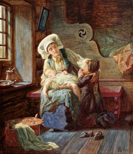 Abend in einem norwegischen Heim, 1882 von Catharine Adelaide Sparkes