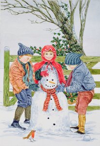 Einen Schneemann bauen