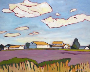 Wandern auf dem Feld, 2022 von Catherine J Martzloff