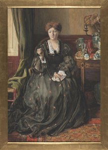 Denken, Porträt von Emma Madox Brown von Catherine Nee Madox Brown Hueffer
