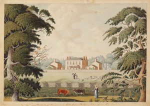 Belle Vue, der Sitz von Robert Reynolds, Esquire, von Osten gesehen von Catherine Reynolds
