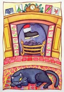 Der Weihnachtsmann kommt durch den Schornstein von Cathy Baxter