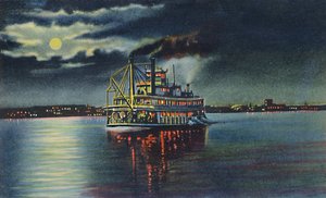 Mondschein am Ohio River, Louisville, Ky., 1942