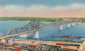 Städtische Brücke, die Louisville, Ky, und Jeffersonville, Ind., verbindet, 1942