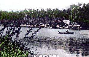 Breede Breë River, Westprovinz, Südafrika, um 1920er Jahre